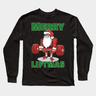 Powerlifting Santa Deadlift Merry Liftmas Long Sleeve T-Shirt